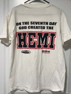 Vintage On The Seventh Day God Created The Hemi T-Shirt
